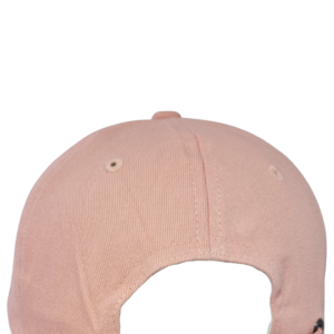 Back view of the Caps product in light pink, featuring an adjustable strap and a small white "GD" label.